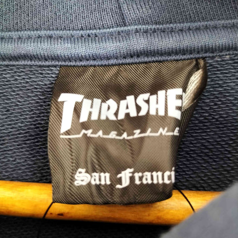 スラッシャー THRASHER ロゴ刺繍 プルオーバーパーカー メンズ